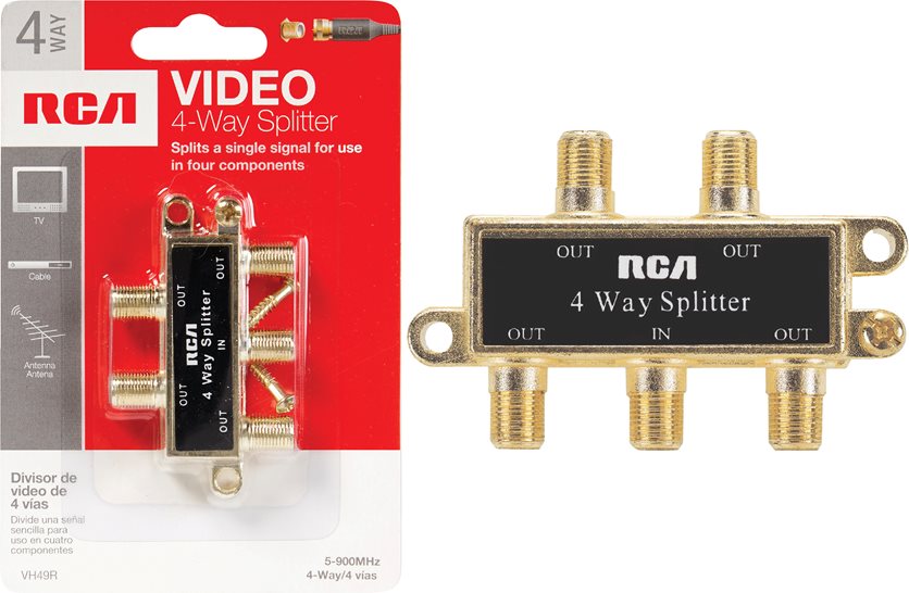 4-Way Coax Splitter