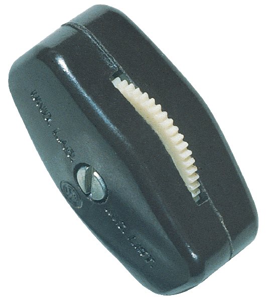 White Feed-Thru Switch - Ideal for 18/2 SPT-1 lamp cord.