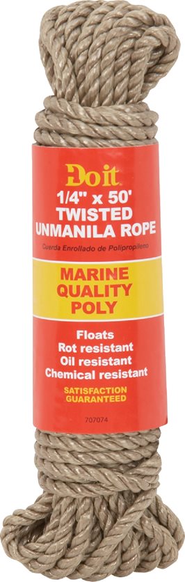 1/4X50&apos; Unmanila Rope