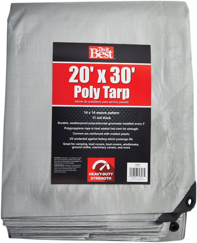 20X30 Slvr H/Duty Tarp