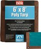 6X8 Br/Gr Med Duty Tarp