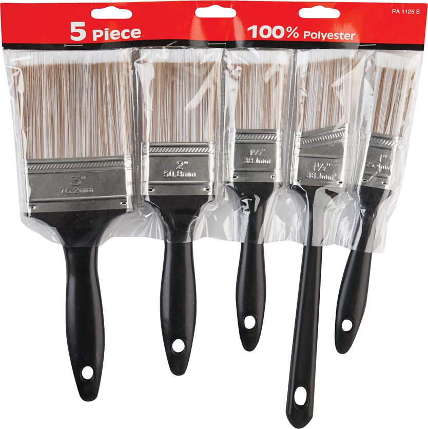 5Pc Poly Paint Brush Set