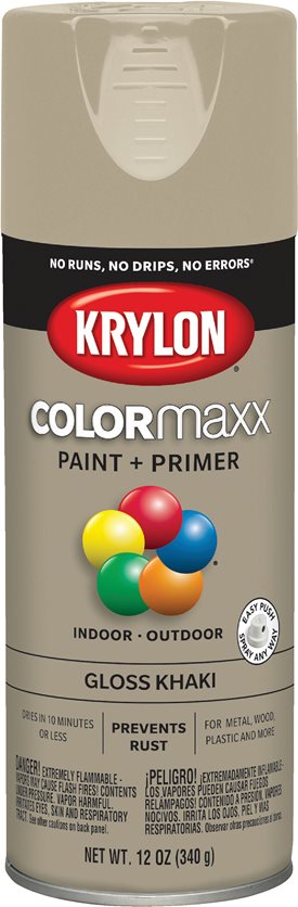 Krylon ColorMaxx Spray Paint - Gls Khaki.