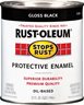 Black Enamel - Rust-Oleum Stops Rust finishes.