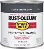 Smoke Gray Enamel - Rust-Oleum Stops Rust finishes.