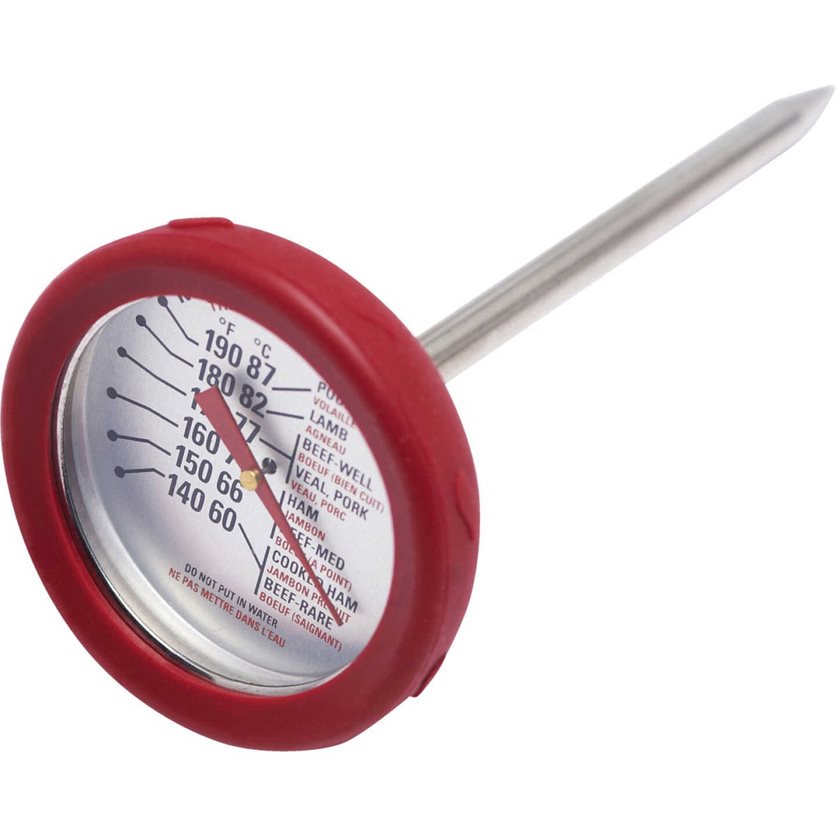 Analog 8 In. Stainless Steel Thermometer with Bezel