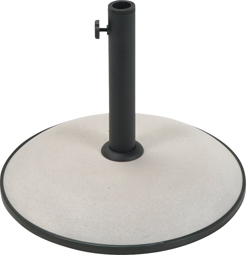 33# Tan Concrete Base - Sturdy and Stylish Umbrella Holder