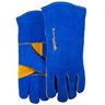 Blue Leather Welding Gloves - Men's L