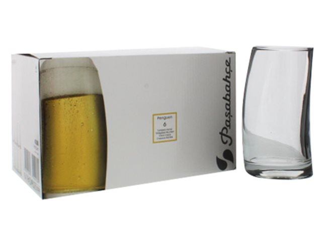 Penguen Glass tumblers 390cc, 6-pack