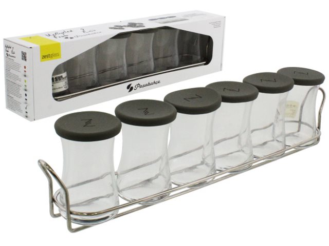 Zestglass spice rack 160cc, 7-pack