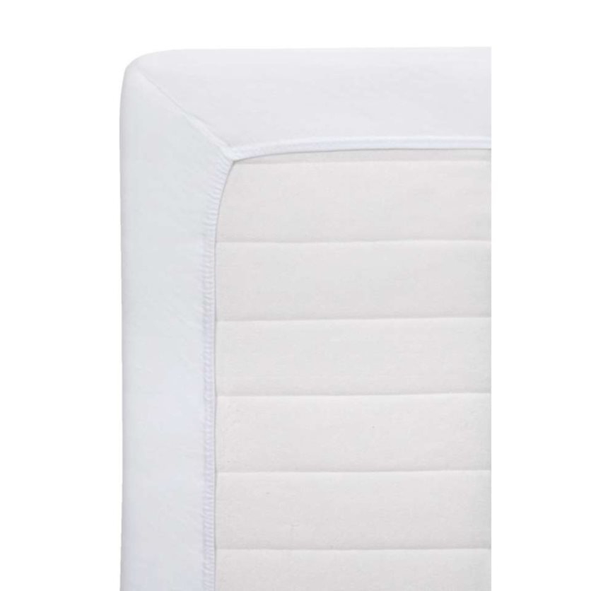 Fitted Sheet Jersey White - 90x200cm