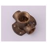 Brass wall plate double 15x1/2x15mm.