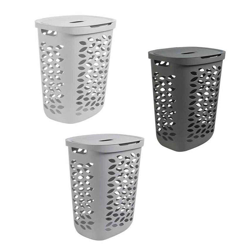 62.5L Fleur Laundry Hamper by Ezy Storage.
